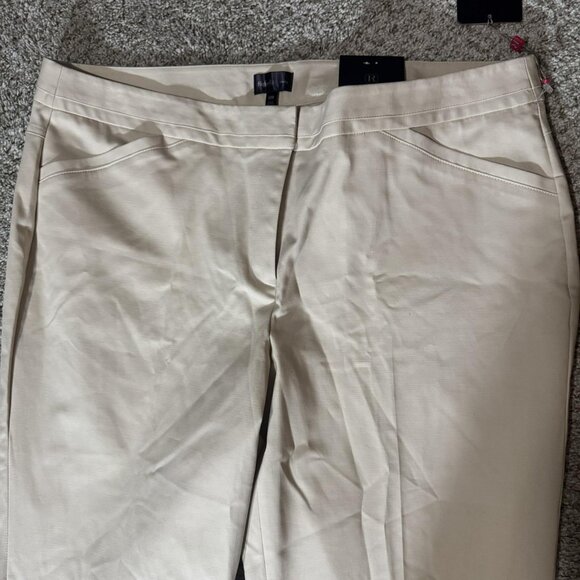 Raffaella Pants Womens 18W Stone Curvy Straight Leg Dress Career Office Khaki - Picture 3 of 12